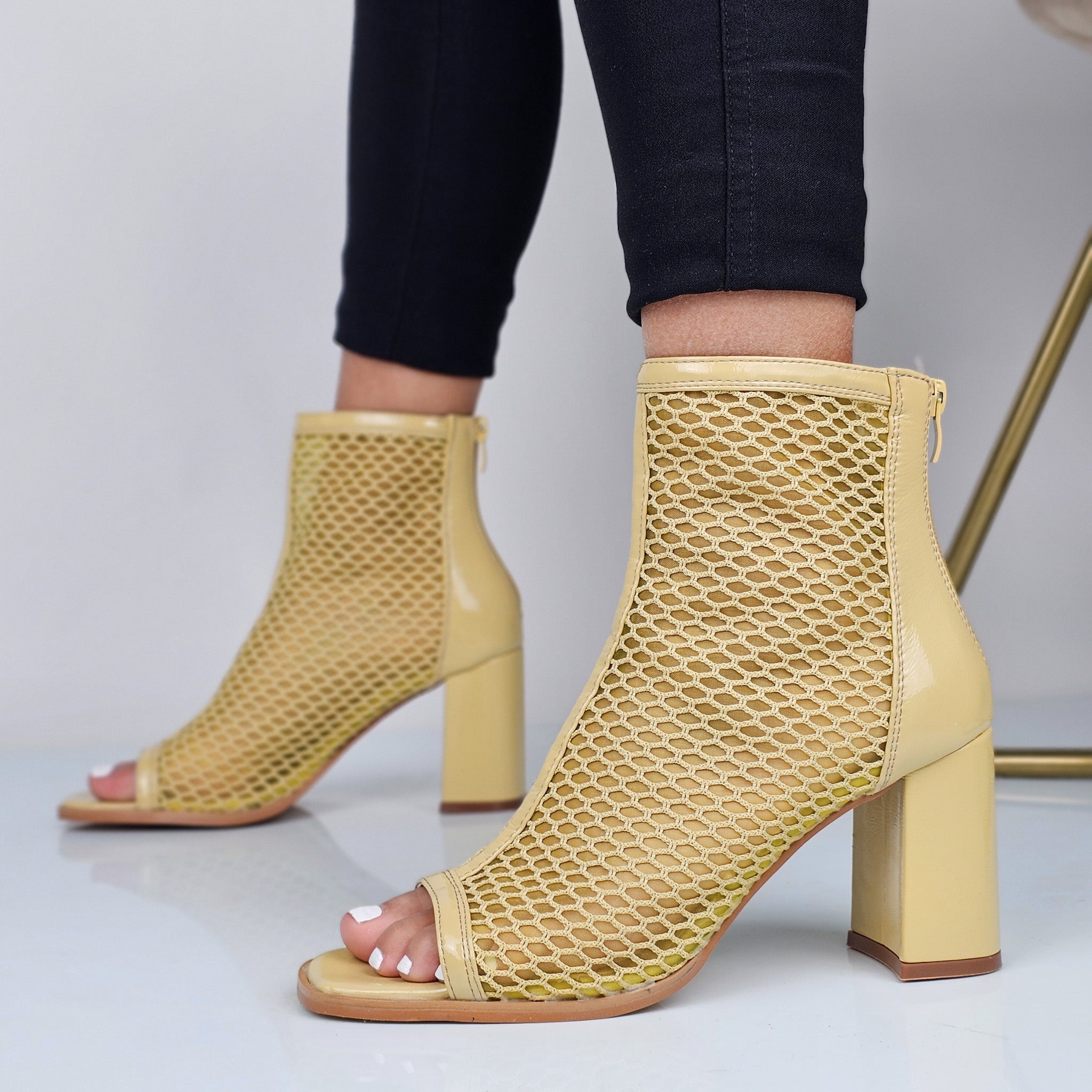 Priscilla - Tronchetti Opentoe Rete