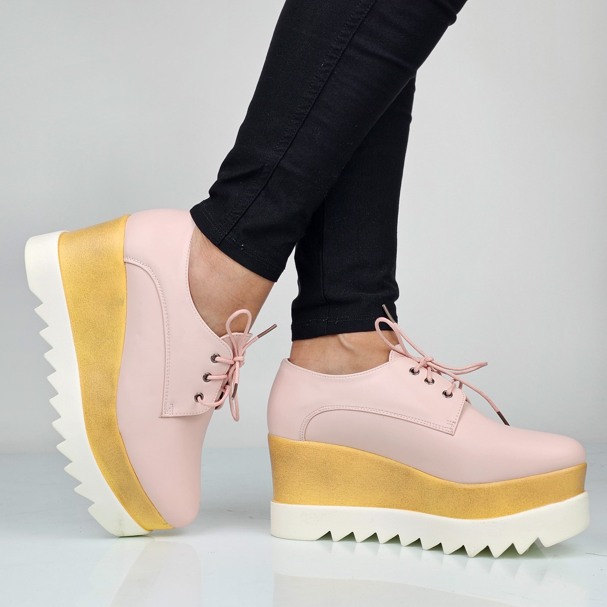 Linda - Stringate Donna Con Platform