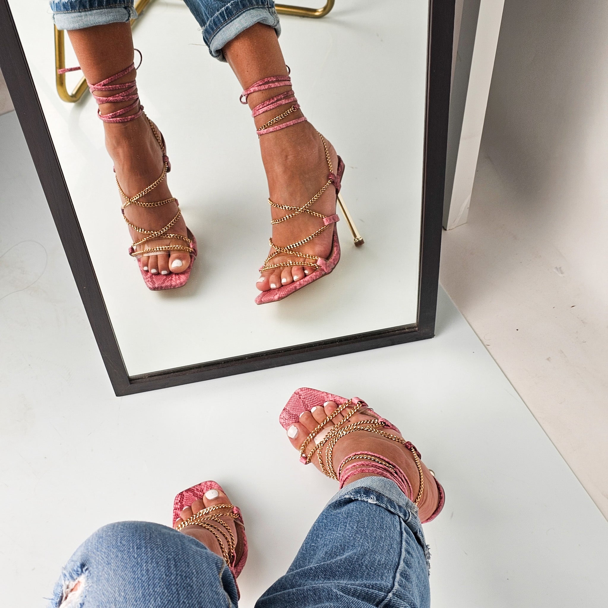 Lessah - Sandali Donna Tacco Stiletto