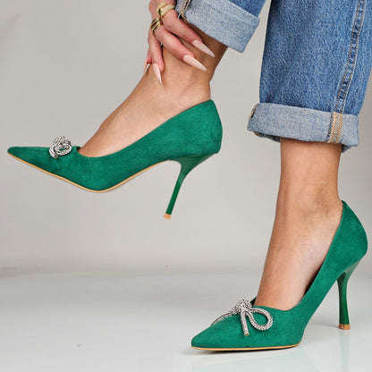 Charline - Decollette Fiocco Strass