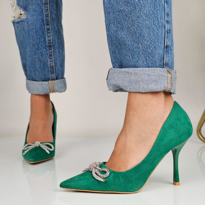 Charline - Decollette Fiocco Strass