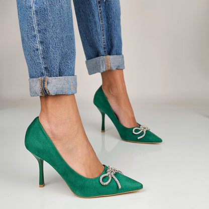 Charline - Decollette Fiocco Strass