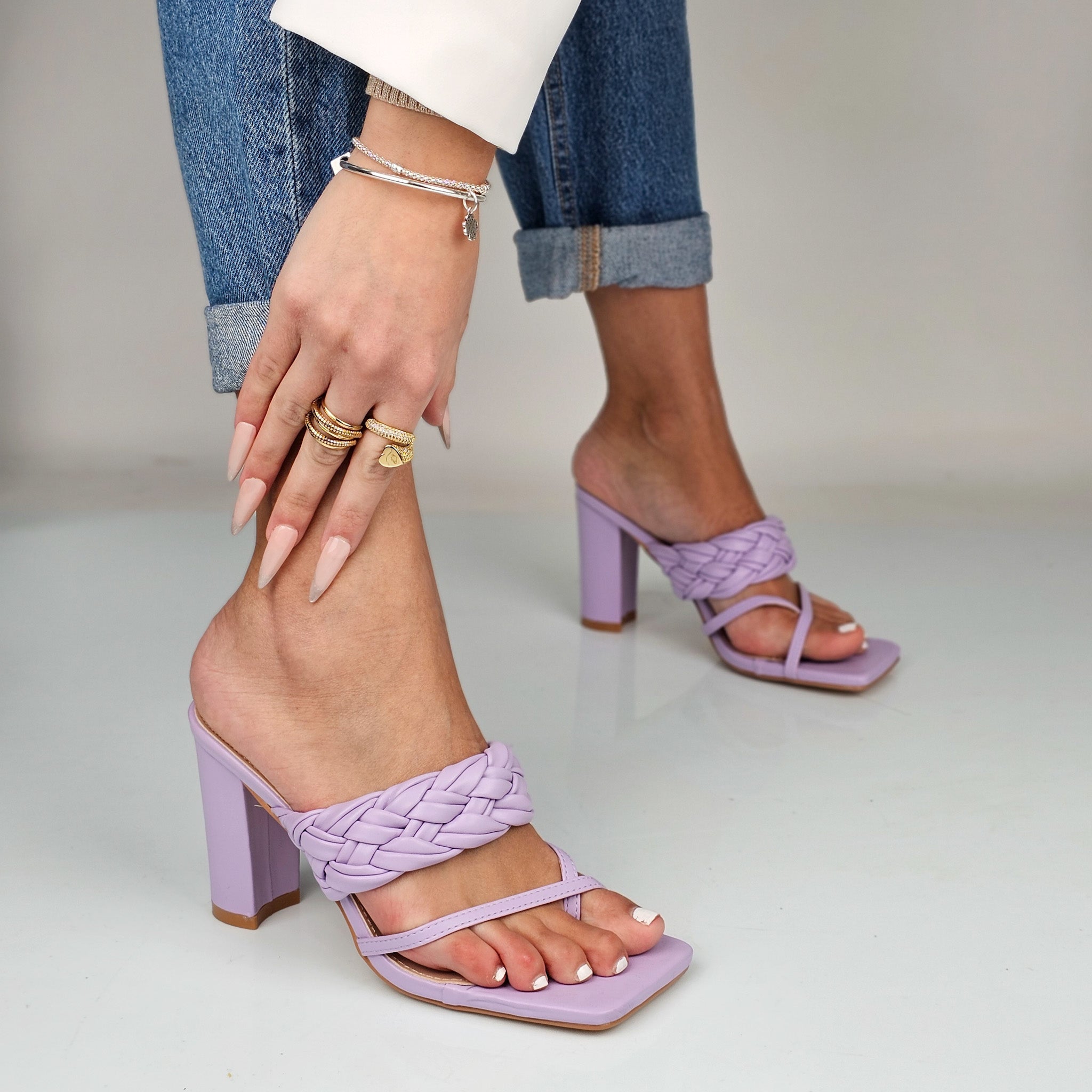 Rebecca - Sandali Infradito Con Tacco