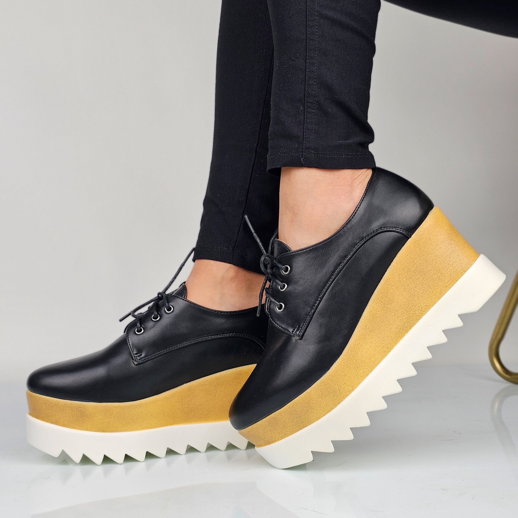 Linda - Stringate Donna Con Platform