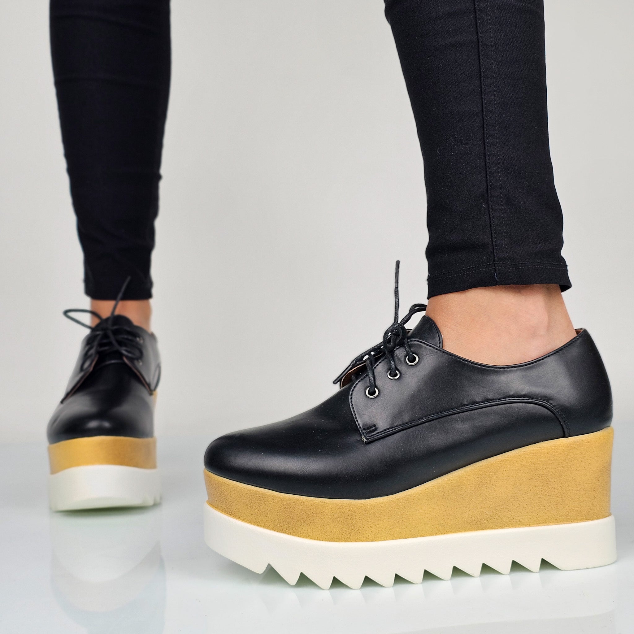 Linda - Stringate Donna Con Platform