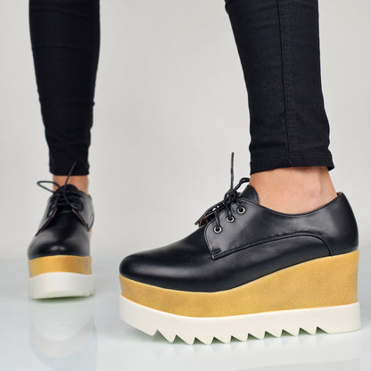 Linda - Stringate Donna Con Platform