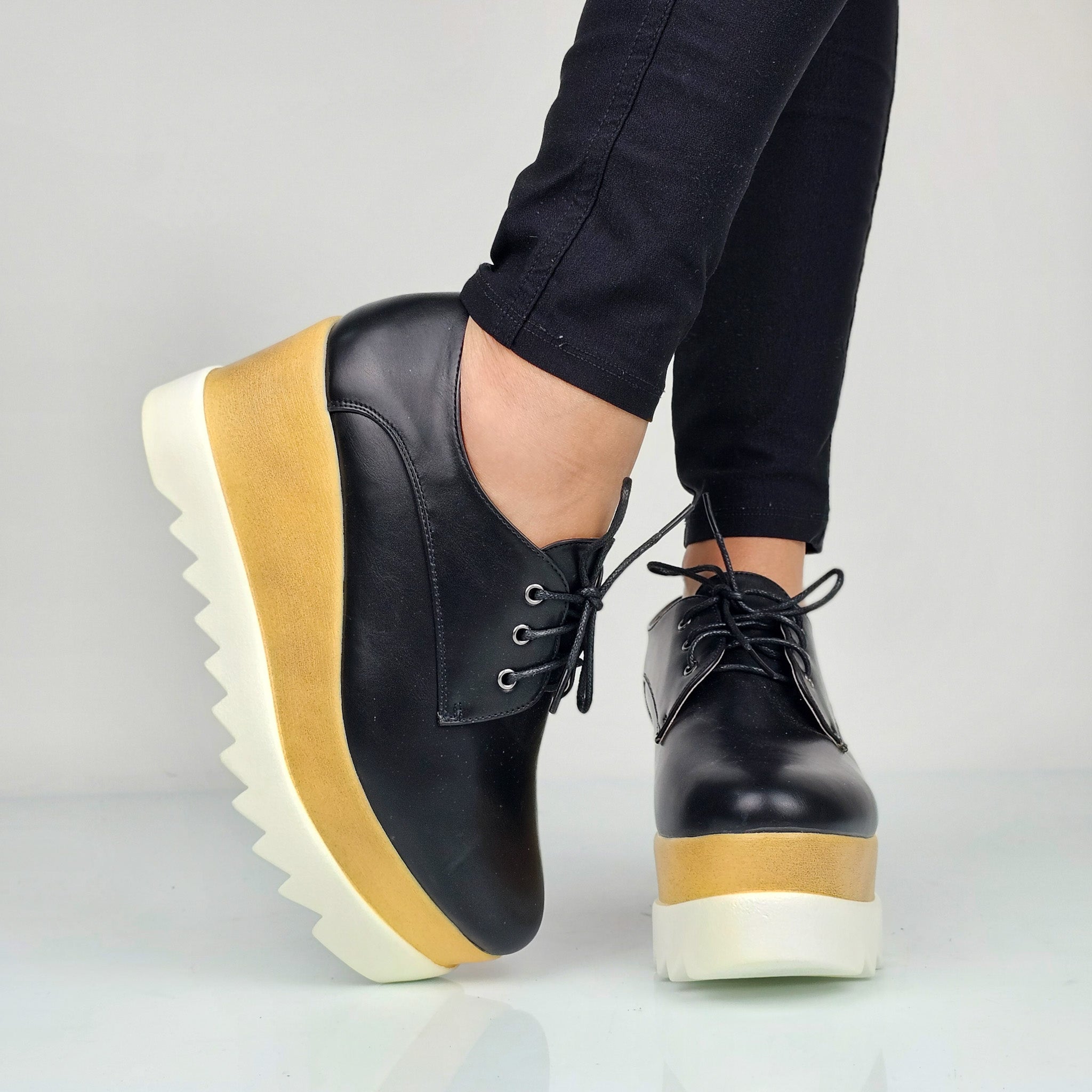 Linda - Stringate Donna Con Platform