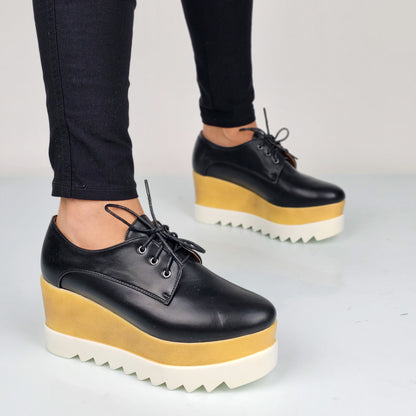 Linda - Stringate Donna Con Platform