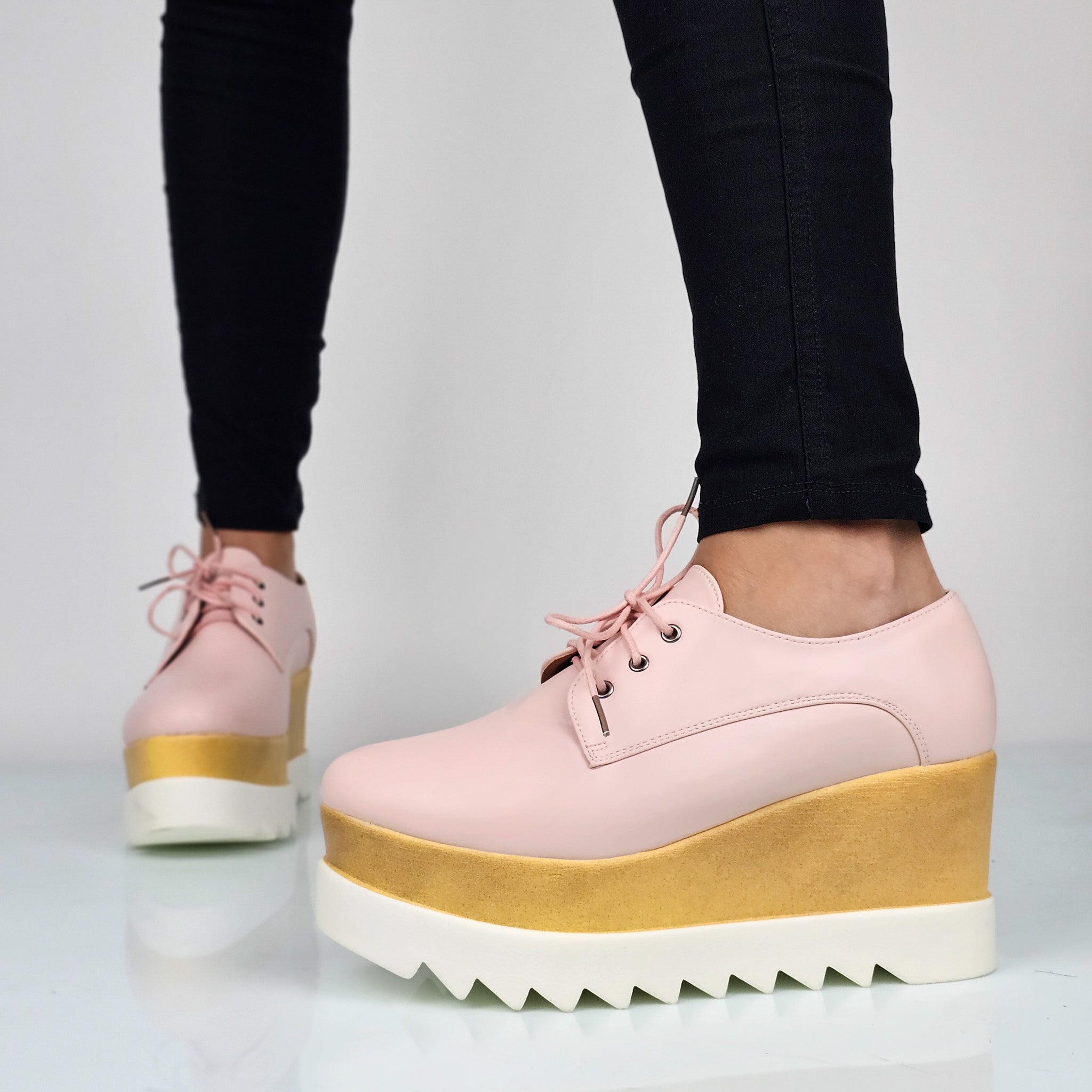 Linda - Stringate Donna Con Platform