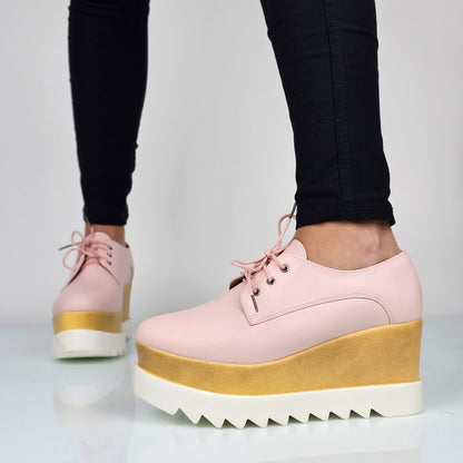 Linda - Stringate Donna Con Platform