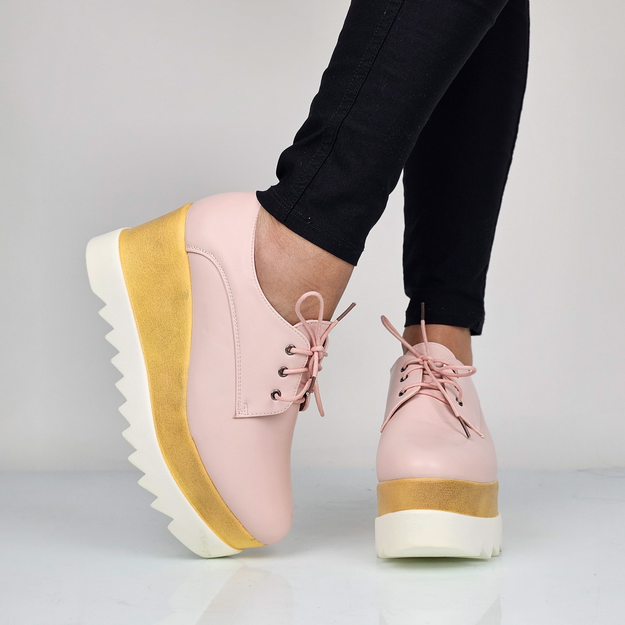 Linda - Stringate Donna Con Platform
