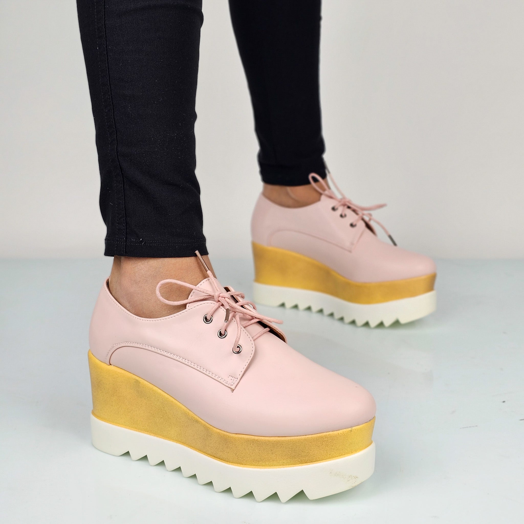 Linda - Stringate Donna Con Platform