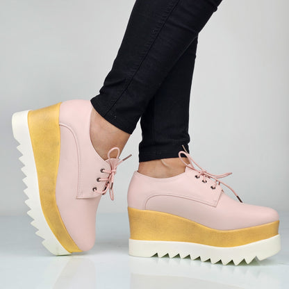 Linda - Stringate Donna Con Platform