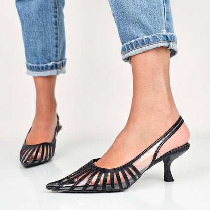 Flora - Decollette Slingback