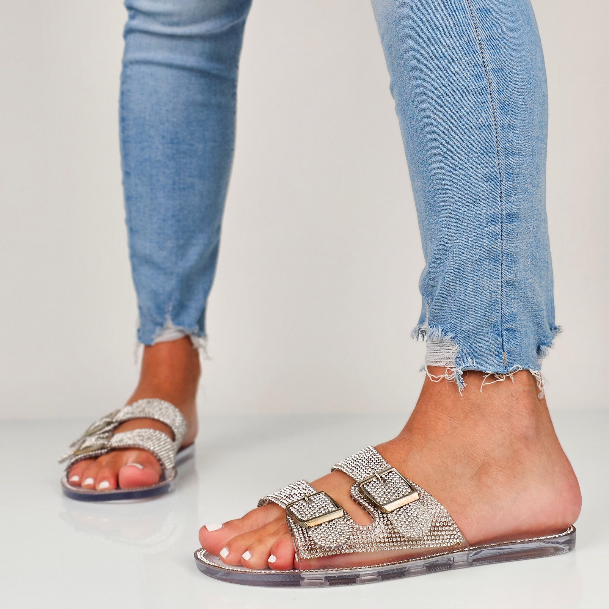 Peachy - Ciabattine Strass
