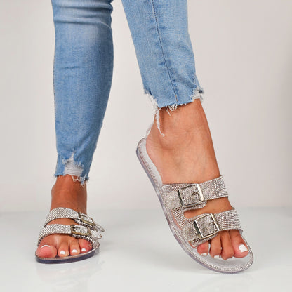Peachy - Ciabattine Strass