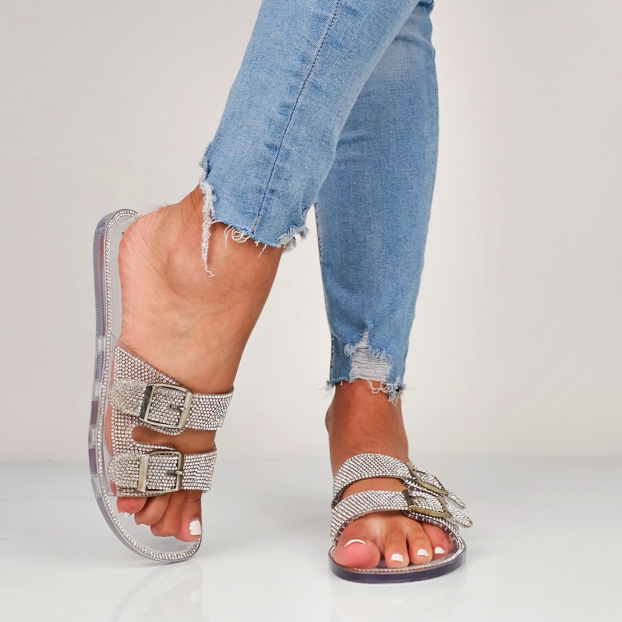 Peachy - Ciabattine Strass