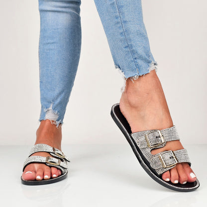 Peachy - Ciabattine Strass