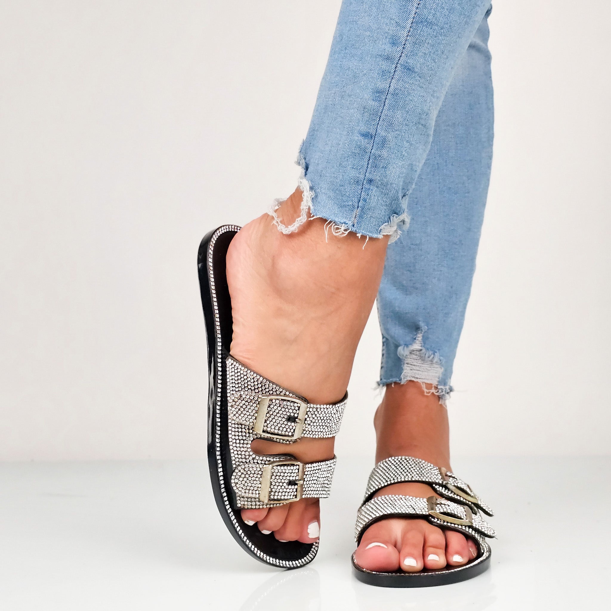 Peachy - Ciabattine Strass