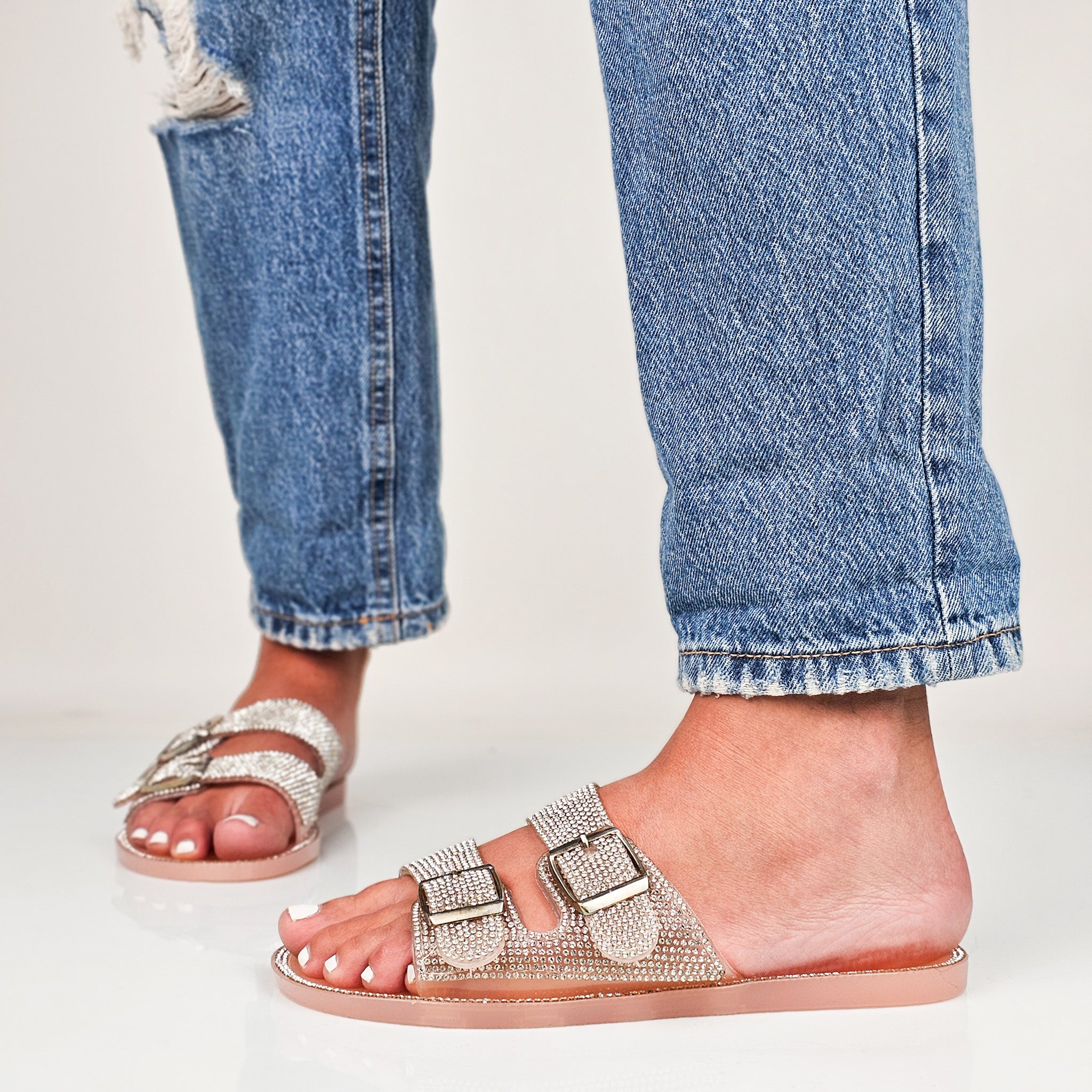Peachy - Ciabattine Strass
