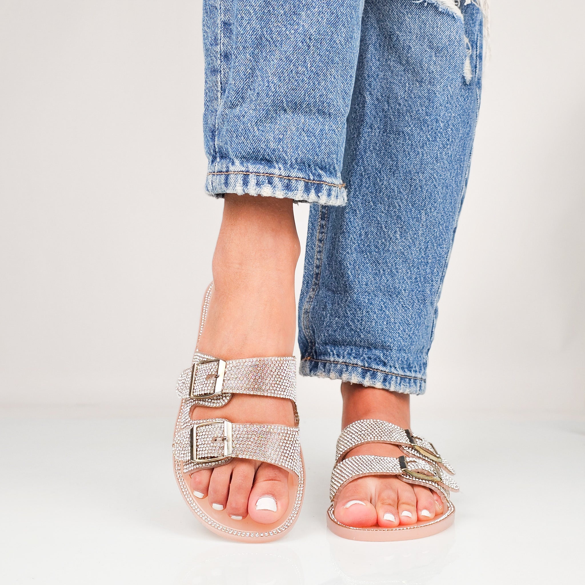 Peachy - Ciabattine Strass