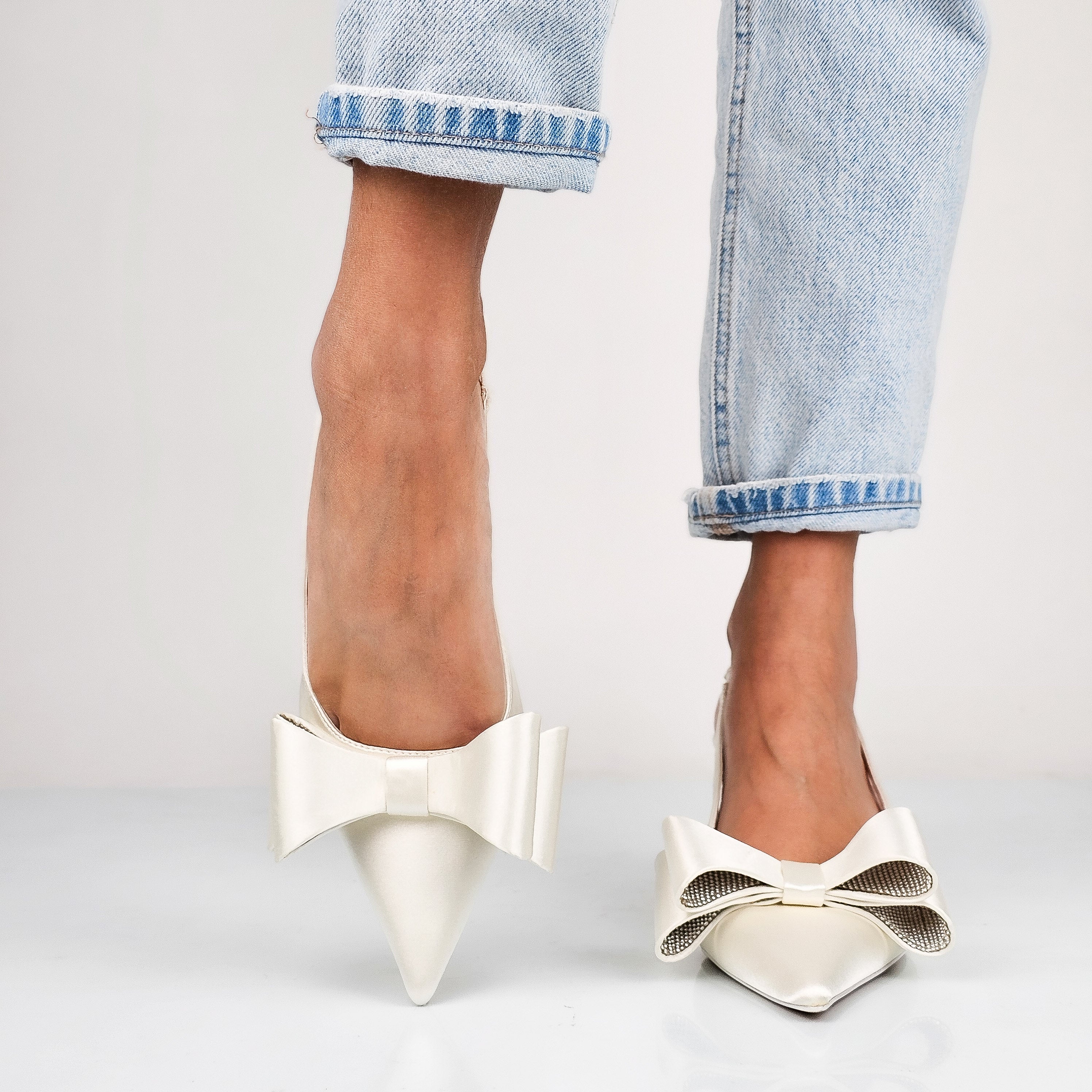 Rania - Decollette Donna Slingback In Raso