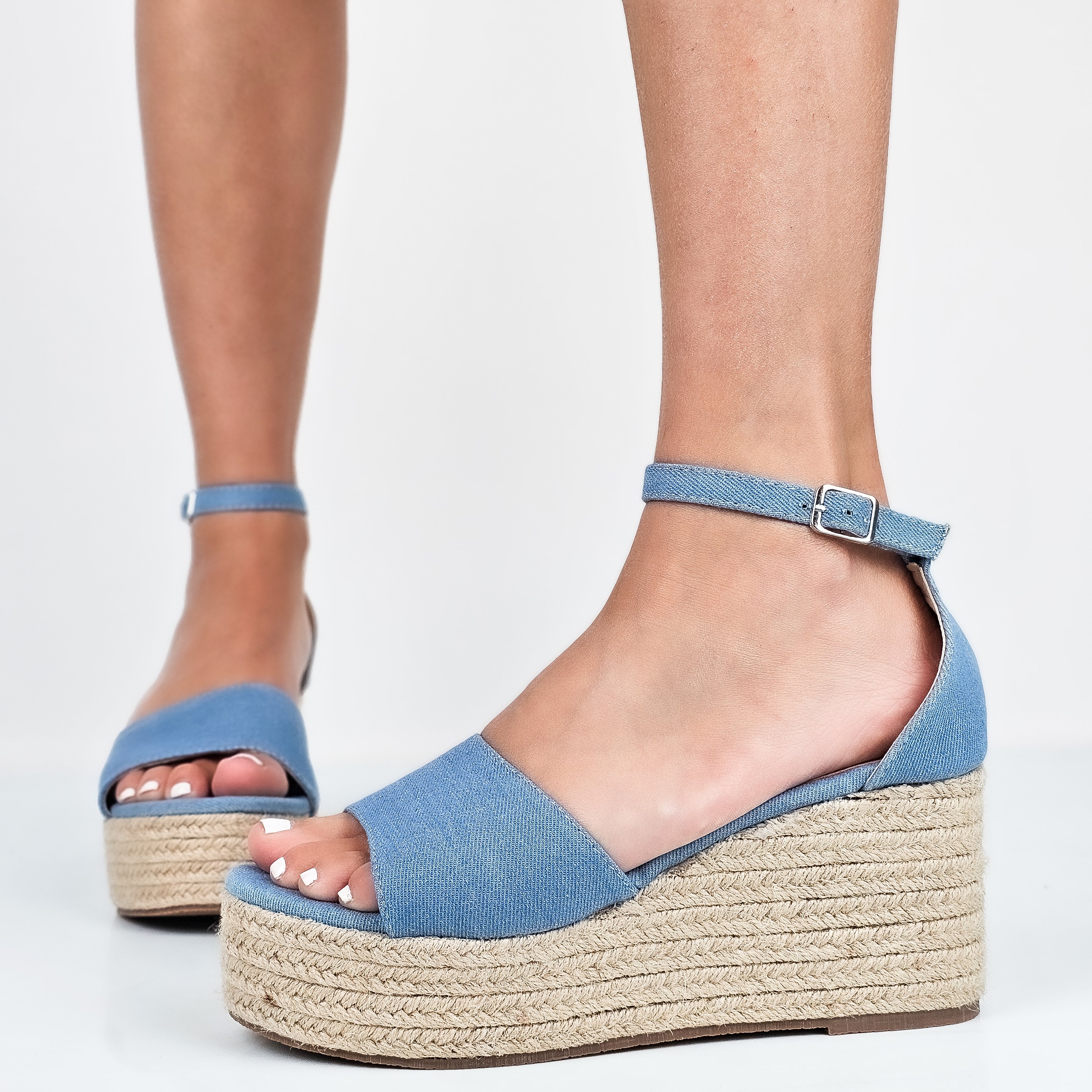 Marinella - Sandali Zeppa Corda