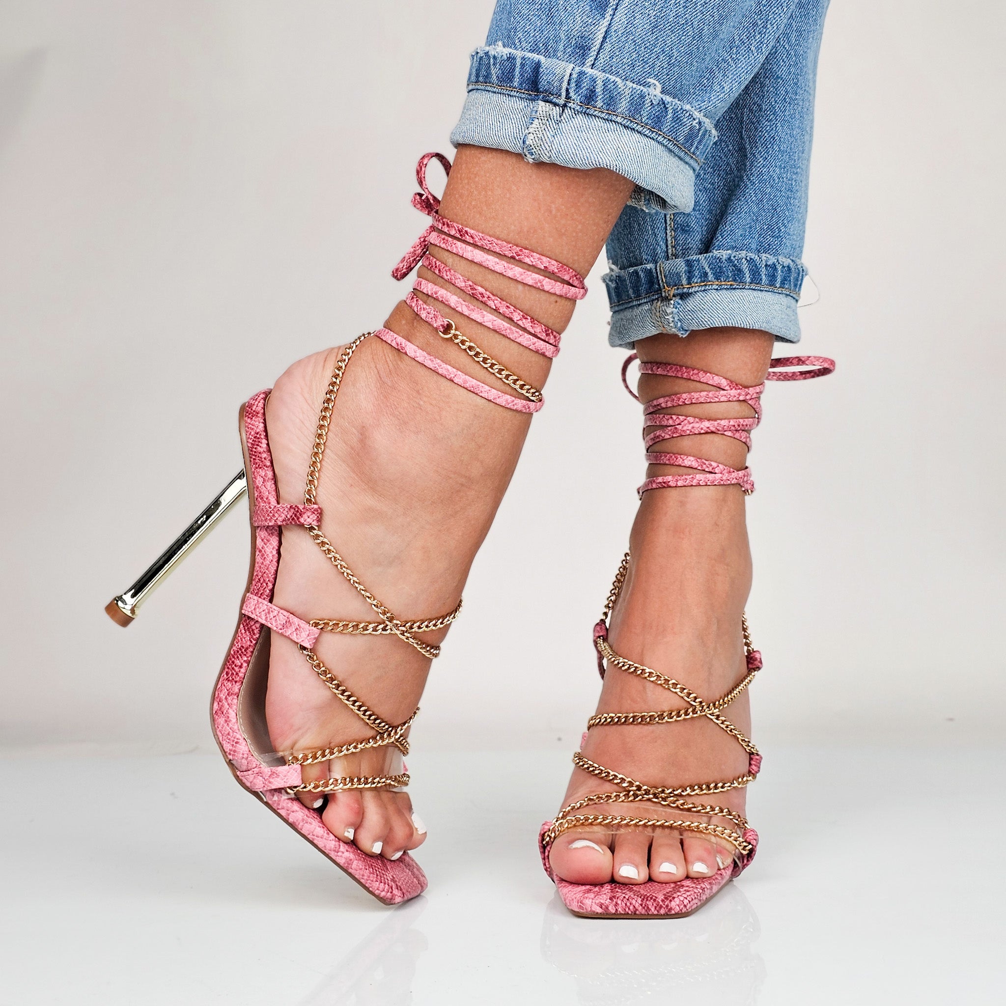 Lessah - Sandali Donna Tacco Stiletto