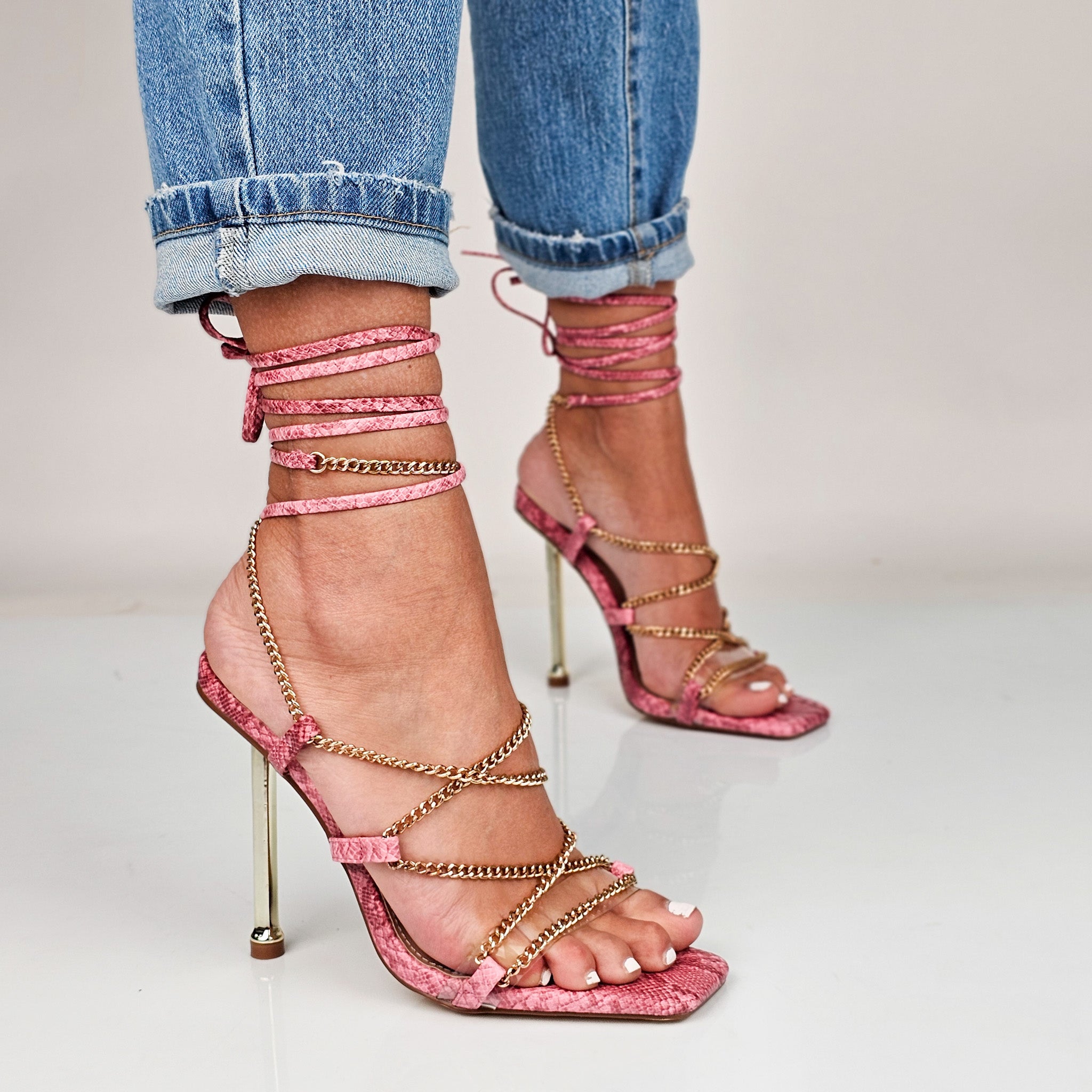 Lessah - Sandali Donna Tacco Stiletto