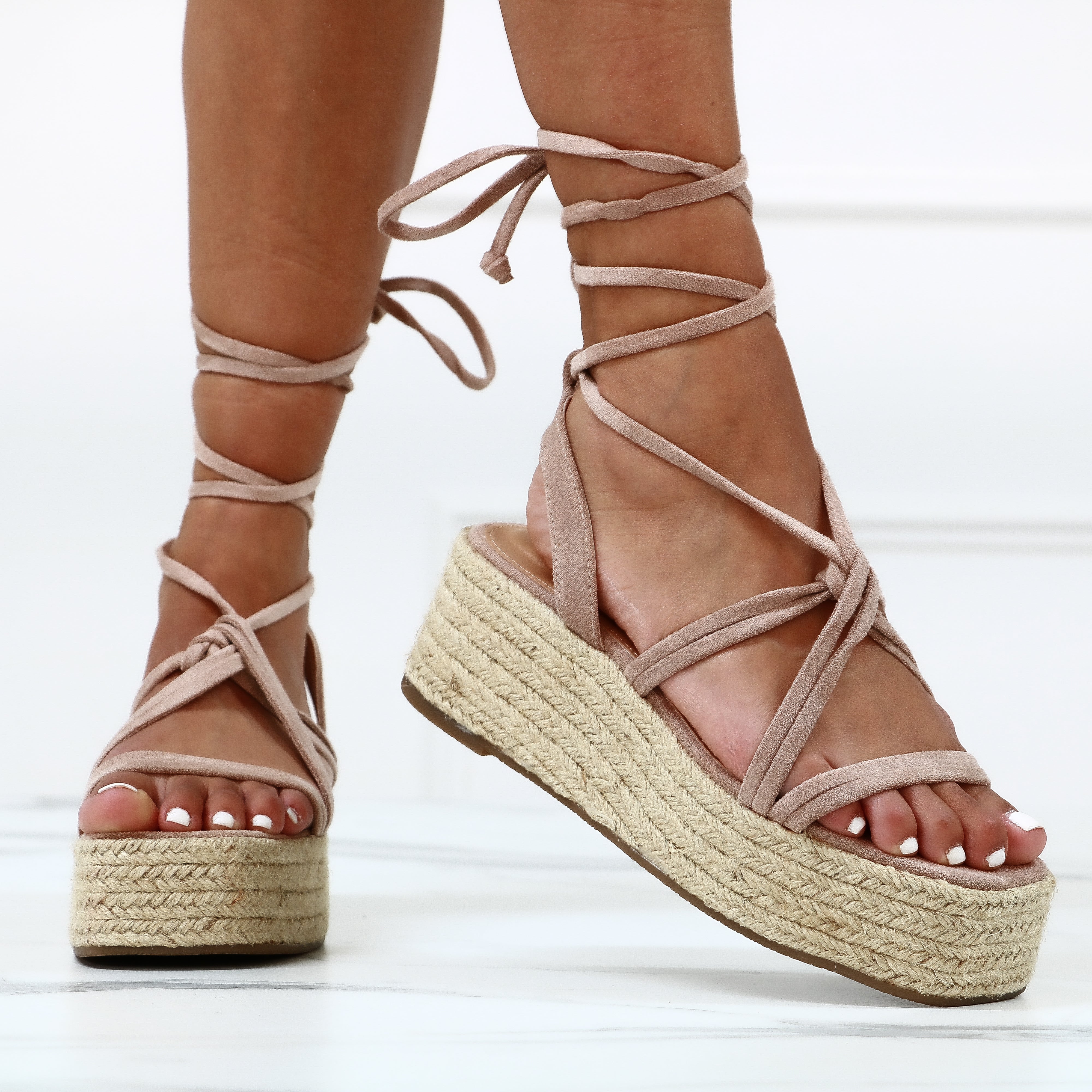 Unique - Sandali Donna Zeppa Corda