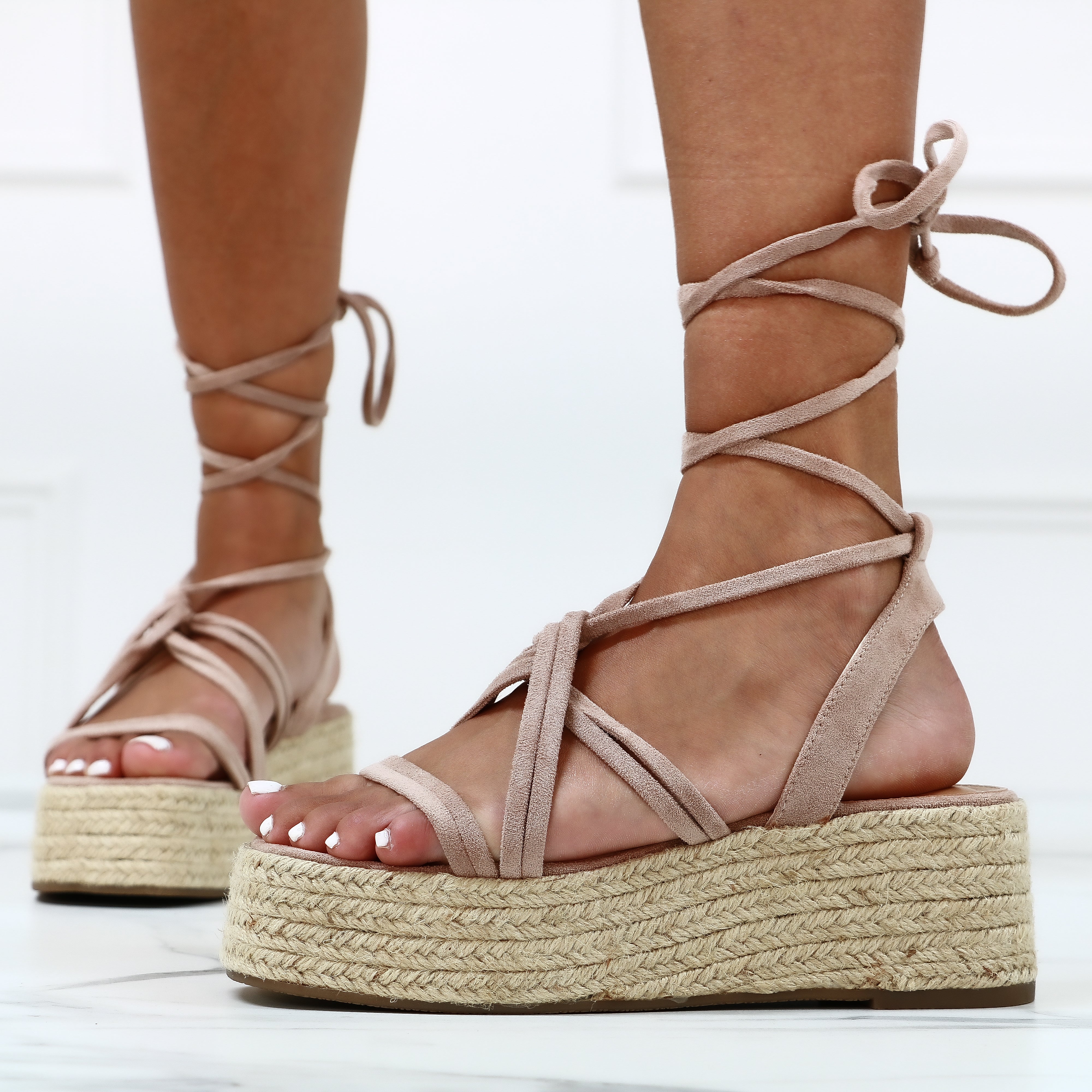 Unique - Sandali Donna Zeppa Corda