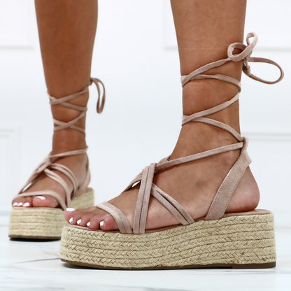 Unique - Sandali Donna Zeppa Corda