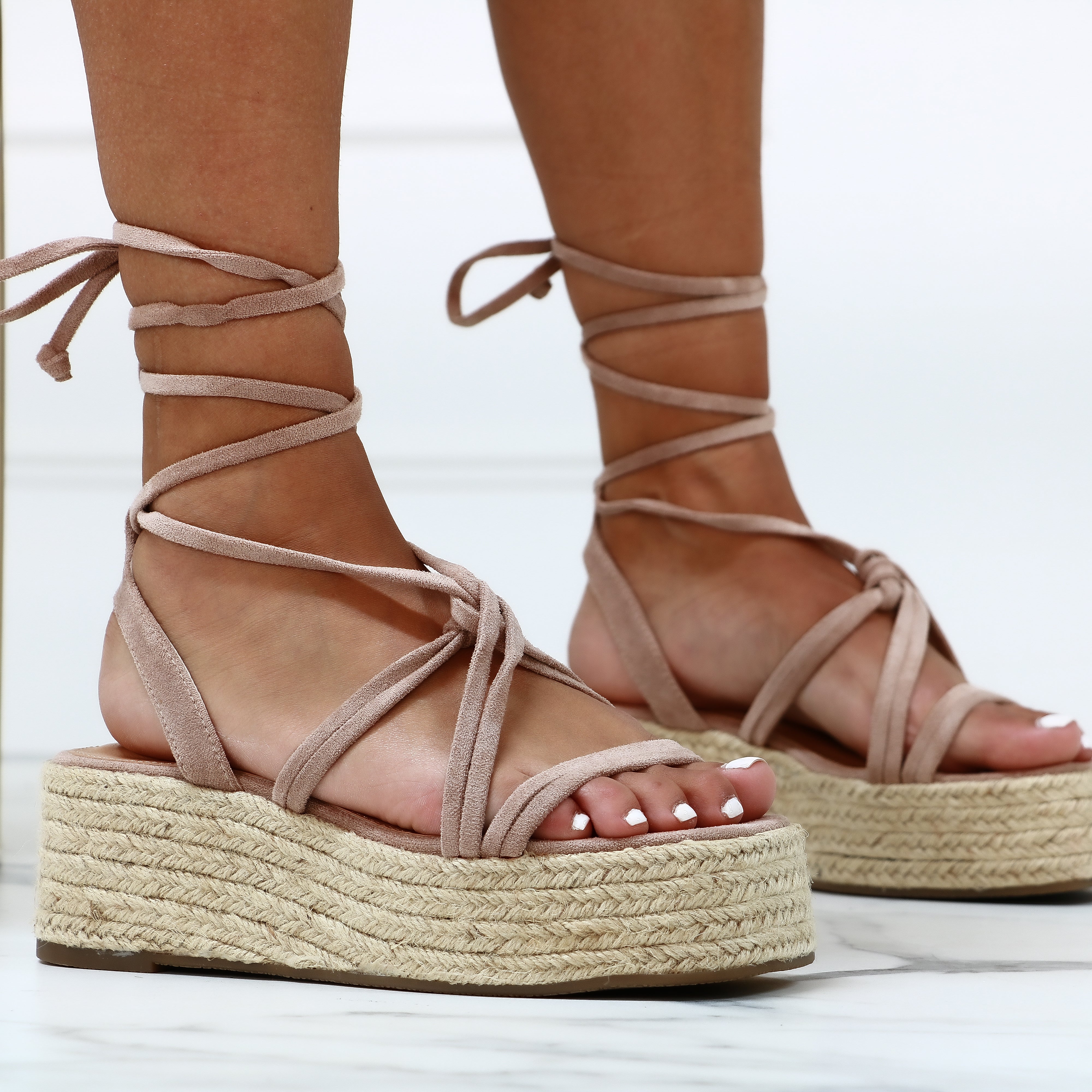 Unique - Sandali Donna Zeppa Corda